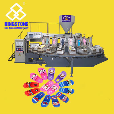 Pvc-de Lucht Blazende Schoensandalen die Machine maken Roterend 120-200 Paren/Uur