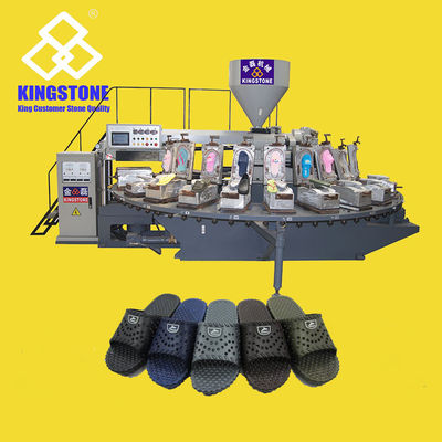PVC-luchtblazende pantoffels Schoeisel dat machine-injectie maakt 24 stations