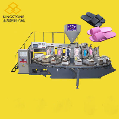 Plastic pvc-Lucht die Roterende Schoeninjectie het Vormen Machine 24 blaast Post