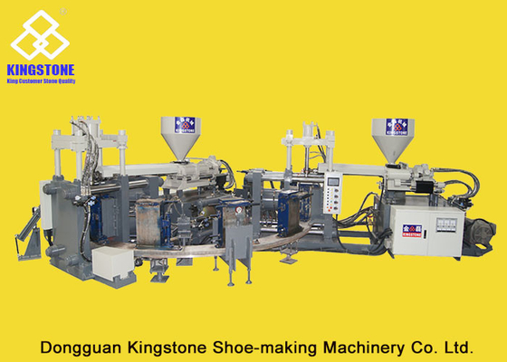 Één/Twee kleurt pvc-Laarzen Makend Machine, Plastic de Fabrieksproductielijn van Regenlaarzen