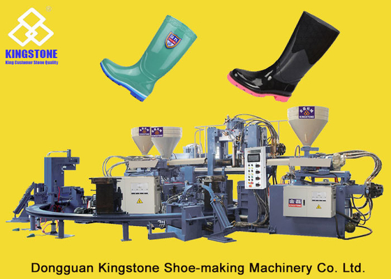 1/2 van de Landbouwersboots injection moulding van Kleuren volledig Automatische pvc de Machinelaars die Machine maken