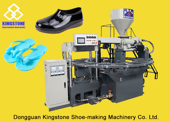 De roterende Machine van Type 1/2 Kleur pvc Jelly Slippers Sandals Injection Molding met Servosysteem