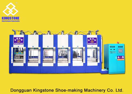 De Injectie van zes Posten Plastic Schoenen het Vormen Machine voor de Pantoffelzolen van EVA het Maken