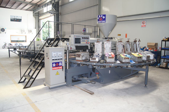 Plastic Schoen die Productielijn, Roterende TPR-de Schoen Enige pantoffel maken die van pvc Machine maken