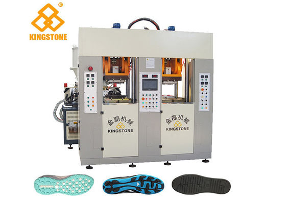 Twee Posten Twee de Zool die van Injecteurstpu RT pvc TPR Machines met Servosysteem 3.5*3.8*2.8m maken