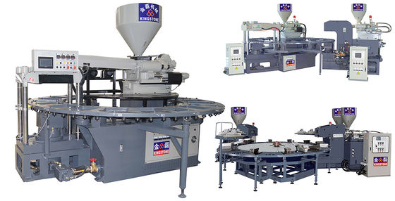 Roterende Plastic Schoenen die Machine voor pantoffels van de laarzensandals van pvc Jelly Shoes de korte maken