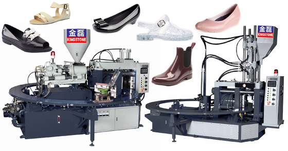 PLC Plastic Schoenen die Machine, Automatische Plastic Injectie het Vormen Machine maken