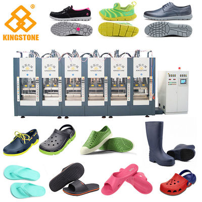 EVA Plastic Sleeper Chappal Making Machine Verticaal type 10 stations