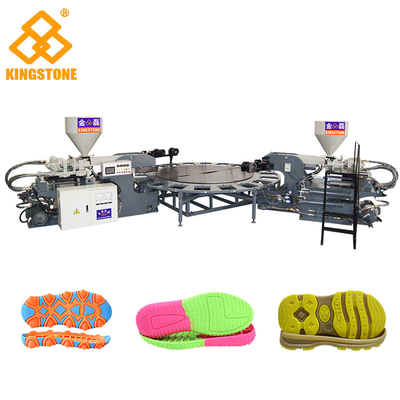 Automatische Roterende PVC/TPR-Schoen Enige het Maken Machine, de Machine van het de Directe Injectieafgietsel van Outsole