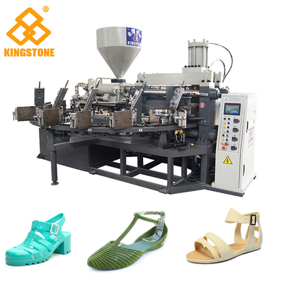 Verticale het Schuiminjectie van Schroefpvc het Vormen Machine, Plastic Chappal die Machine maken