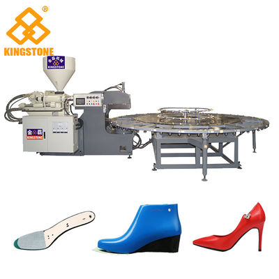 Automatische Roterende Injectiemachine voor de hoge binnenzool van hielschoenen pp, TPU/TPR/TR/PVC outsole