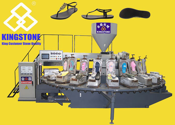 De roterende Machine van het de Injectieafgietsel van de Luchtslag voor Rubberpantoffel