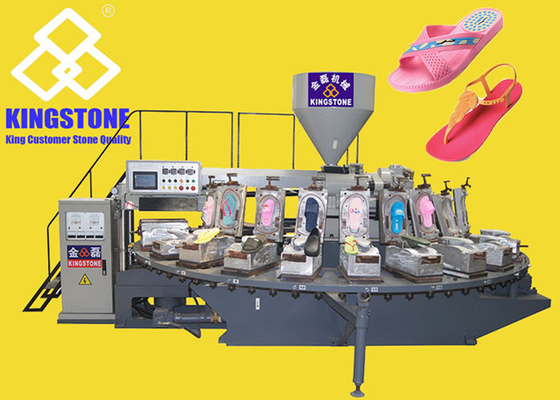 25.5KW roterende het Afgietselmachine van de Schoeninjectie voor pantoffelsschoenen