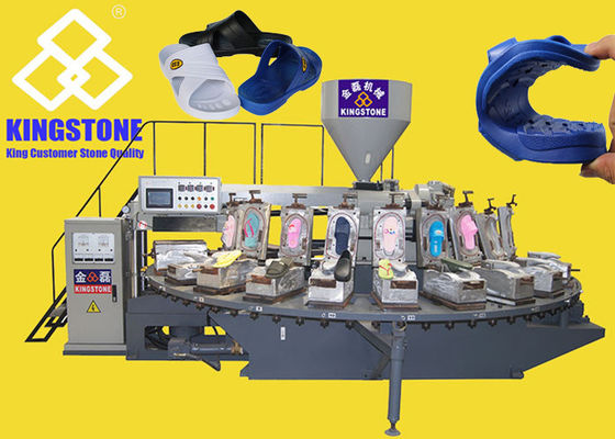 De Injectie van de de Pantoffel Roterende Lijst van 130 Paren/Uur pvc het Vormen Machine