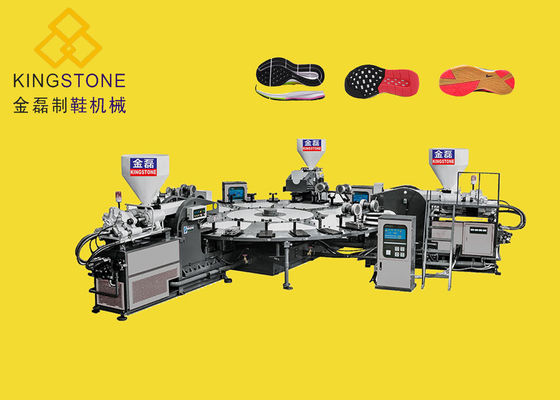 1 / 2/3 kleuren TPR-de Zool van pvc Makend Machine 100-120pairs/Uur voor Plastic Schoenen