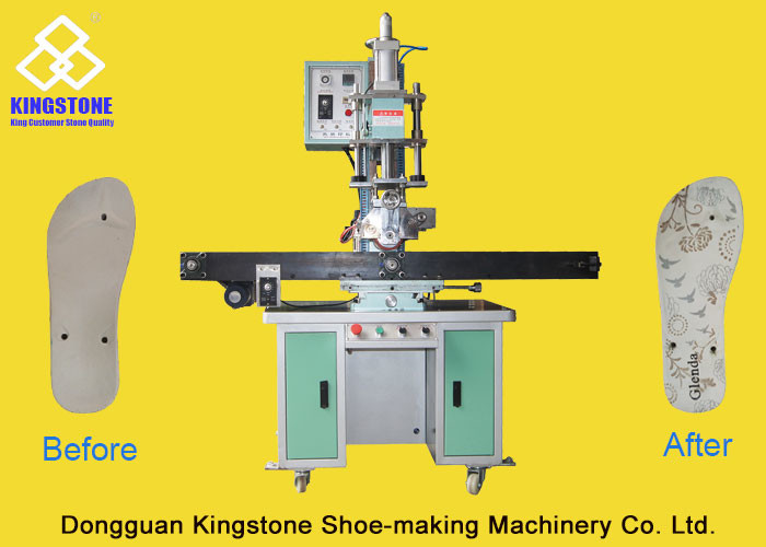 Van de de Pantoffeldruk van pvc EVA de Machine 2D Schoen die tot Materiaal maken 0.5-0.7 BarsGasdruk