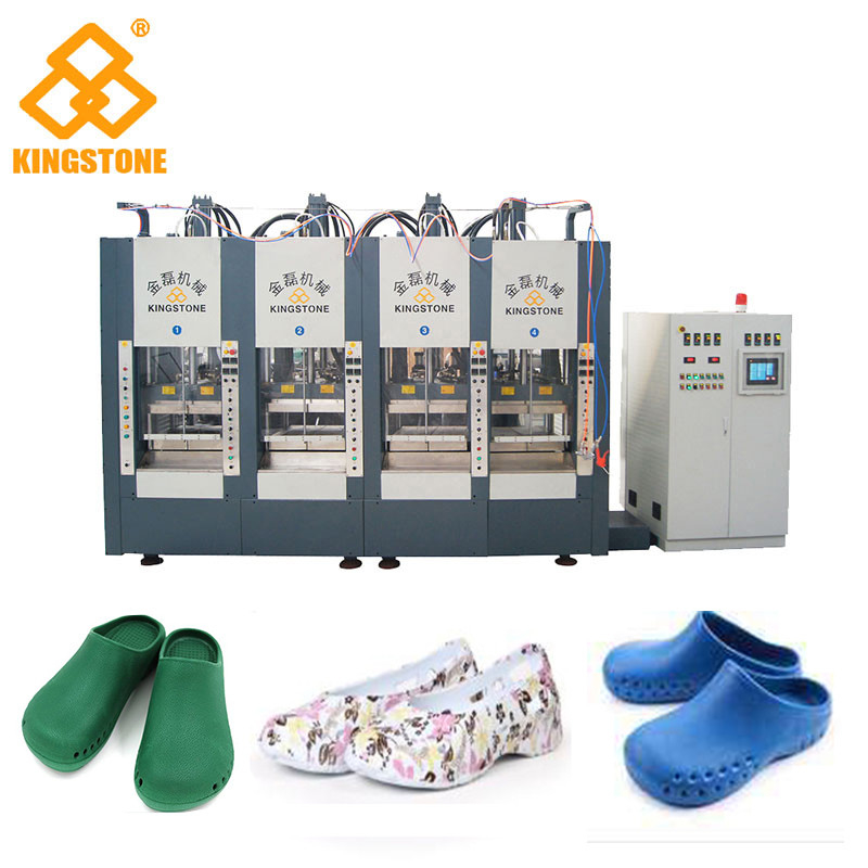 Volledig Automatisch EVA Foam Antistatic Surgical Shoes-Injectie het Vormen Machine Verticaal Type
